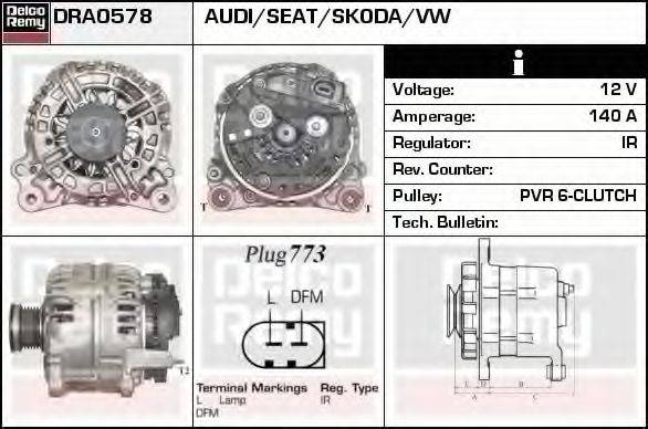 VAG 03F903023DX Генератор
