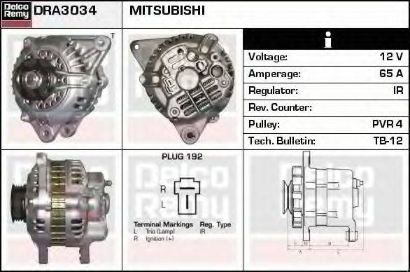 DELCO REMY DRA3034