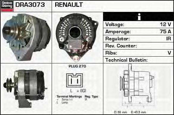 DELCO REMY DRA3073