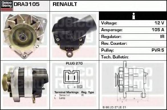 DELCO REMY DRA3105