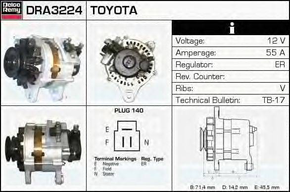 DELCO REMY DRA3224