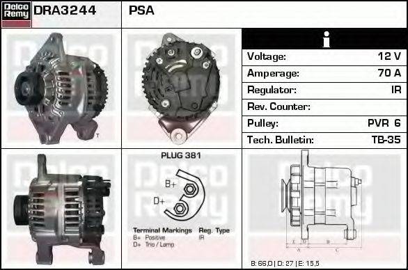 DELCO REMY DRA3244