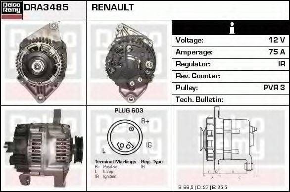 DELCO REMY DRA3485