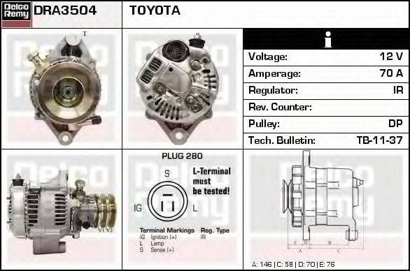 DELCO REMY DRA3504