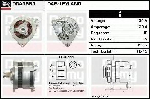 DELCO REMY DRA3553