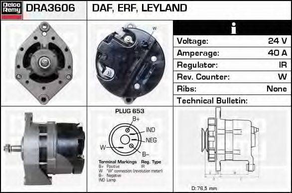 DELCO REMY DRA3606