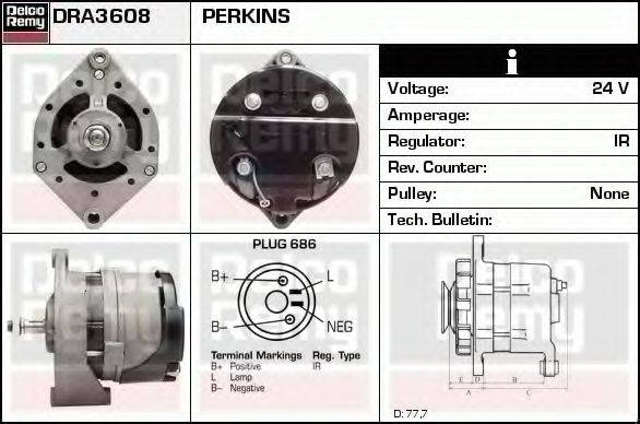 DELCO REMY DRA3608