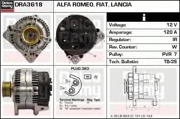 DELCO REMY DRA3618