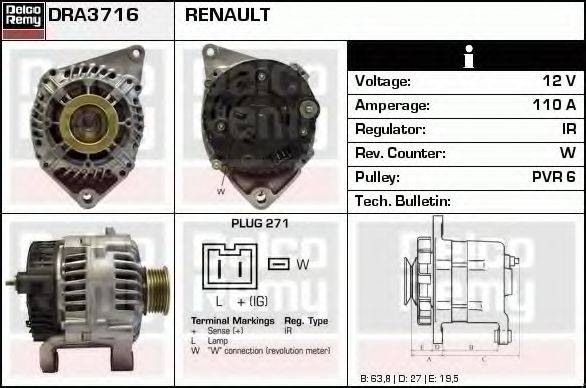 DELCO REMY DRA3716