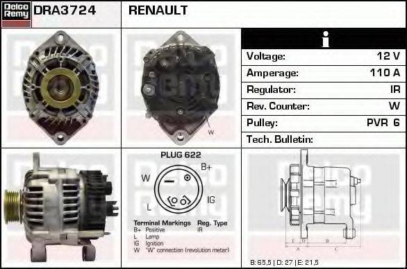 DELCO REMY DRA3724