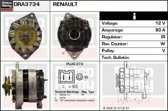 DELCO REMY DRA3734