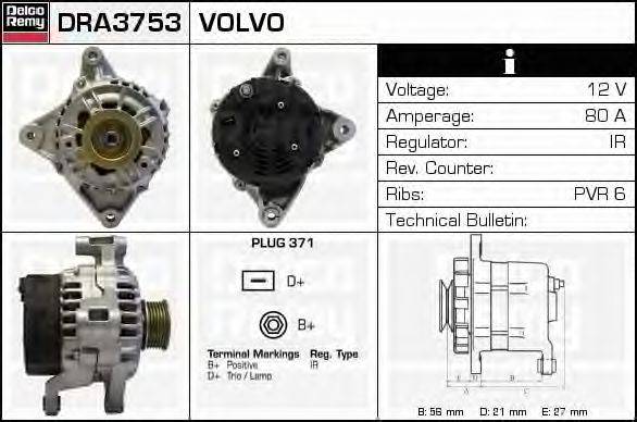 DELCO REMY DRA3753