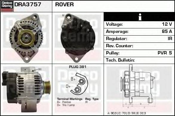 DELCO REMY DRA3757