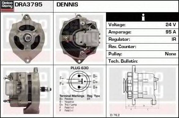 DELCO REMY DRA3795