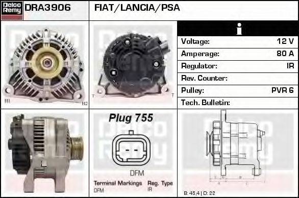 DELCO REMY DRA3906