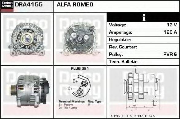 DELCO REMY DRA4155