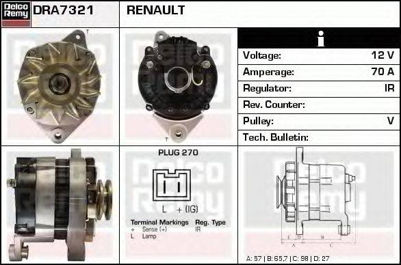 DELCO REMY DRA7321