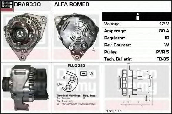 DELCO REMY DRA9330