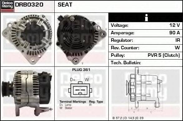 DELCO REMY DRB0320