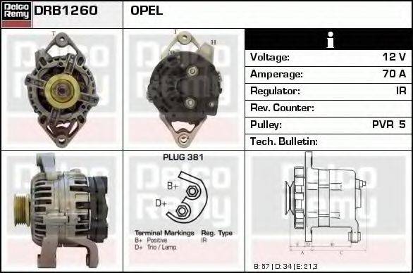 DELCO REMY DRB1260