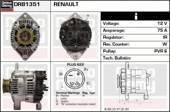 DELCO REMY DRB1351
