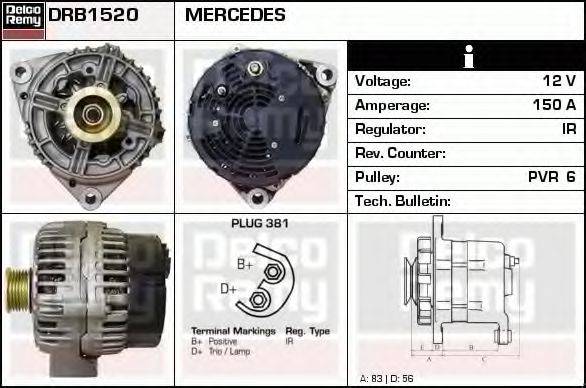 DELCO REMY DRB1520
