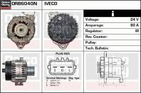DELCO REMY DRB6040N