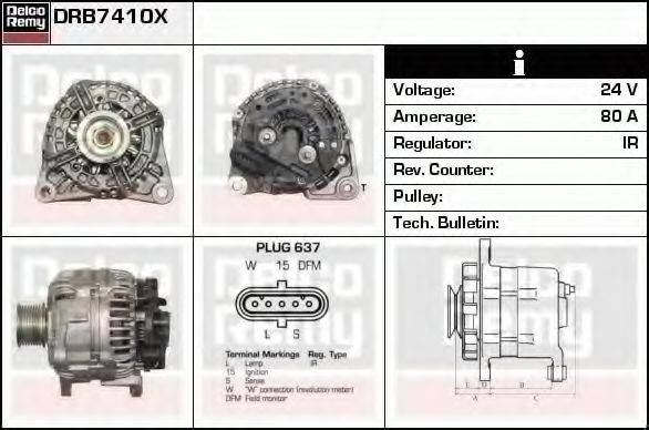 DELCO REMY DRB7410X