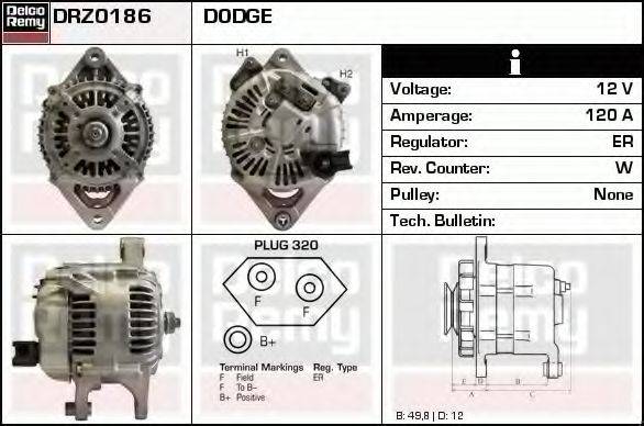 DELCO REMY DRZ0186
