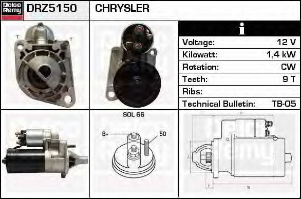 CHRYSLER 5226441 Стартер