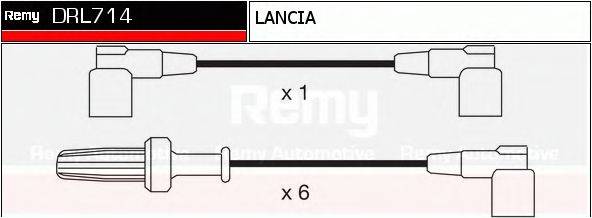 DELCO REMY DRL714 Комплект дротів запалювання