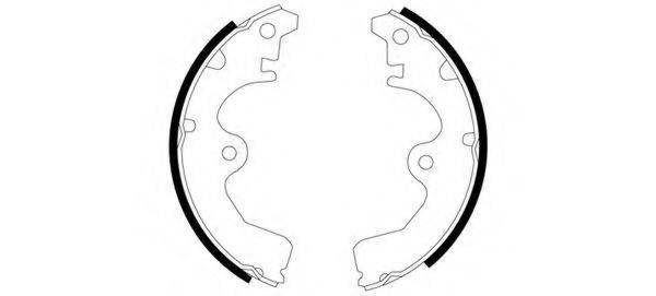 TOYOTA 0449716021 Комплект гальмівних колодок
