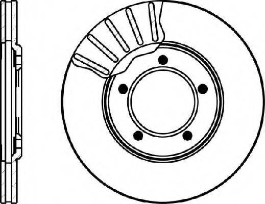 TOYOTA 4351226030 гальмівний диск