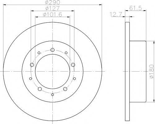 ROVER FTC461 гальмівний диск