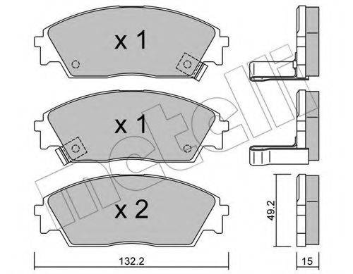 RAICAM 1.452.0 Комплект гальмівних колодок, дискове гальмо