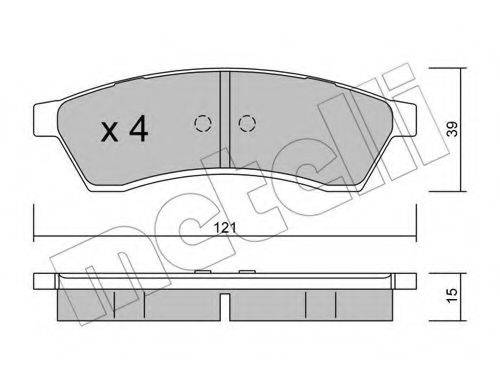 FMSI-VERBAND D1030 Комплект гальмівних колодок, дискове гальмо