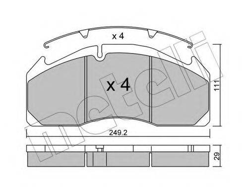 ROADHOUSE 21033.0 Комплект гальмівних колодок, дискове гальмо