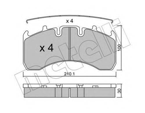 ROCKWELL MDP5093 Комплект гальмівних колодок, дискове гальмо