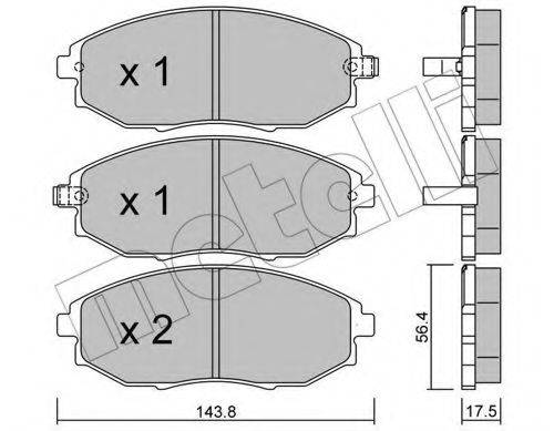 FMSI-VERBAND D1031 Комплект гальмівних колодок, дискове гальмо
