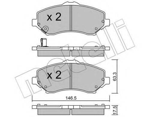FMSI-VERBAND D1273 Комплект гальмівних колодок, дискове гальмо