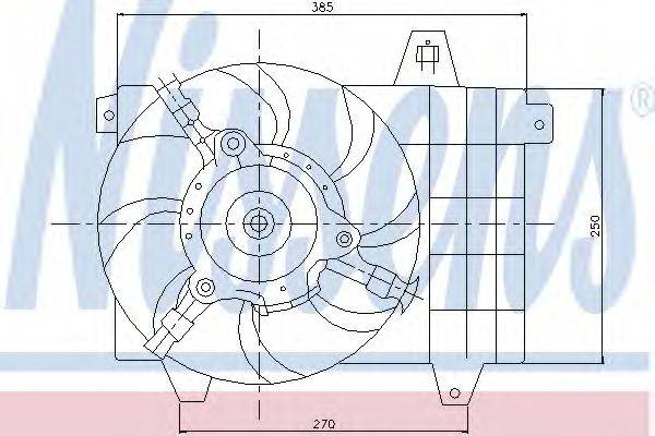 ALFA ROMEO 60590543 Вентилятор, охолодження двигуна