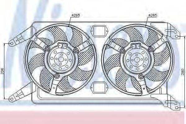 ALFA ROMEO 60692308 Вентилятор, охолодження двигуна