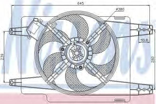 ALFA ROMEO 60813558 Вентилятор, охолодження двигуна