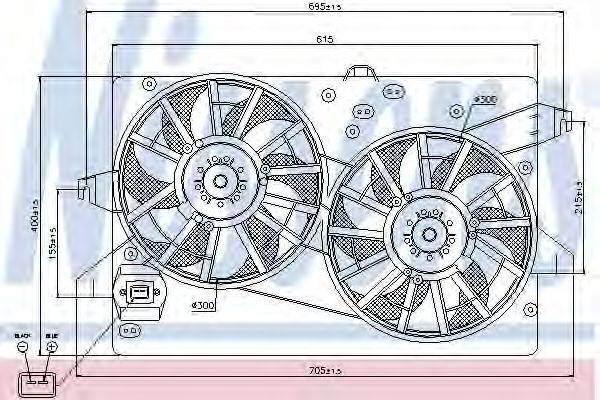 FORD 1018230 Вентилятор, охолодження двигуна