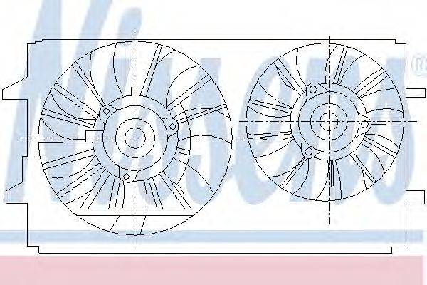 NISSENS 85410 Вентилятор, охолодження двигуна