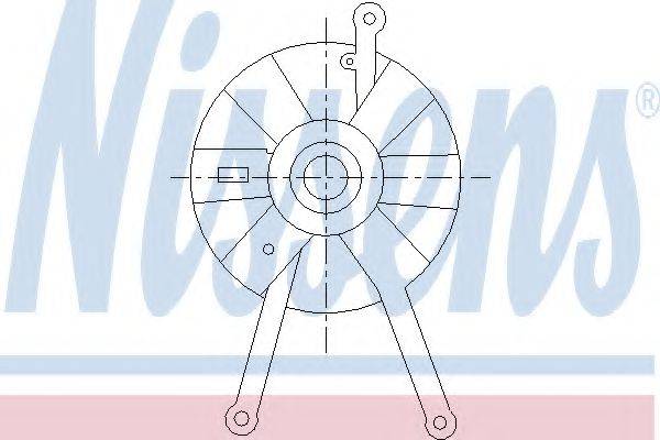 NISSENS 85463 Вентилятор, конденсатор кондиціонера