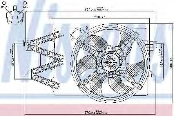 FORD 7140981 Вентилятор, охолодження двигуна