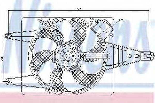 LANCIA 46544774 Вентилятор, охолодження двигуна