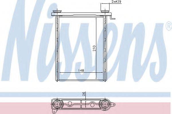 OPEL 95517541 Теплообмінник, опалення салону
