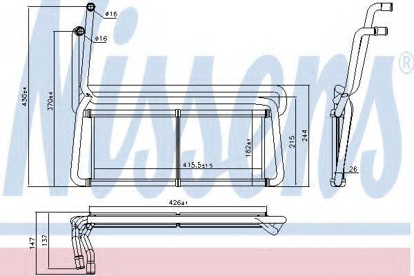 SCANIA 2148428 Теплообмінник, опалення салону